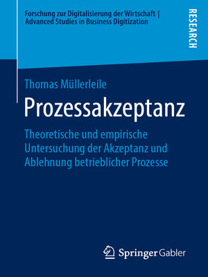 cover image of Prozessakzeptanz